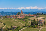 Stunning panoramic view of the Piedmont region in northwest Italy